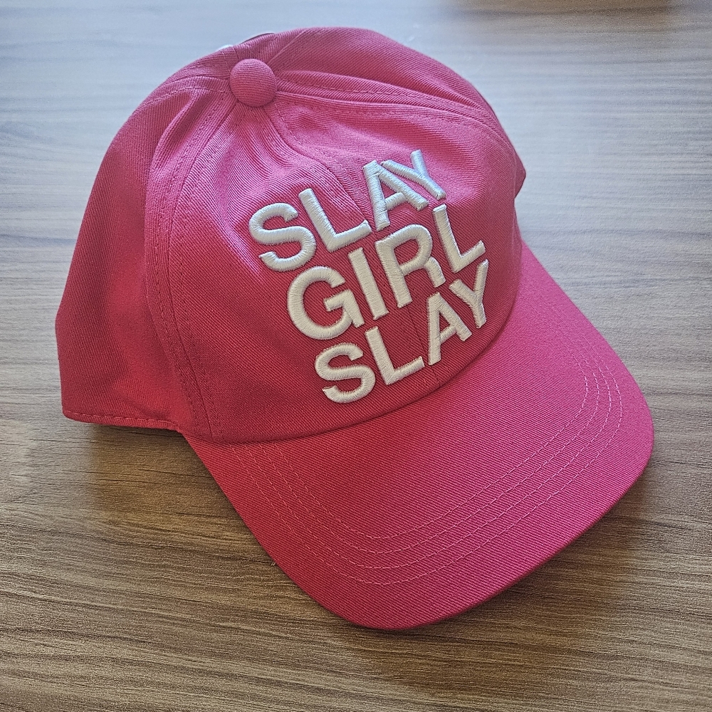 Queer Eye Magenta Pink "Slay Girl Slay" Adjustable Baseball Cap